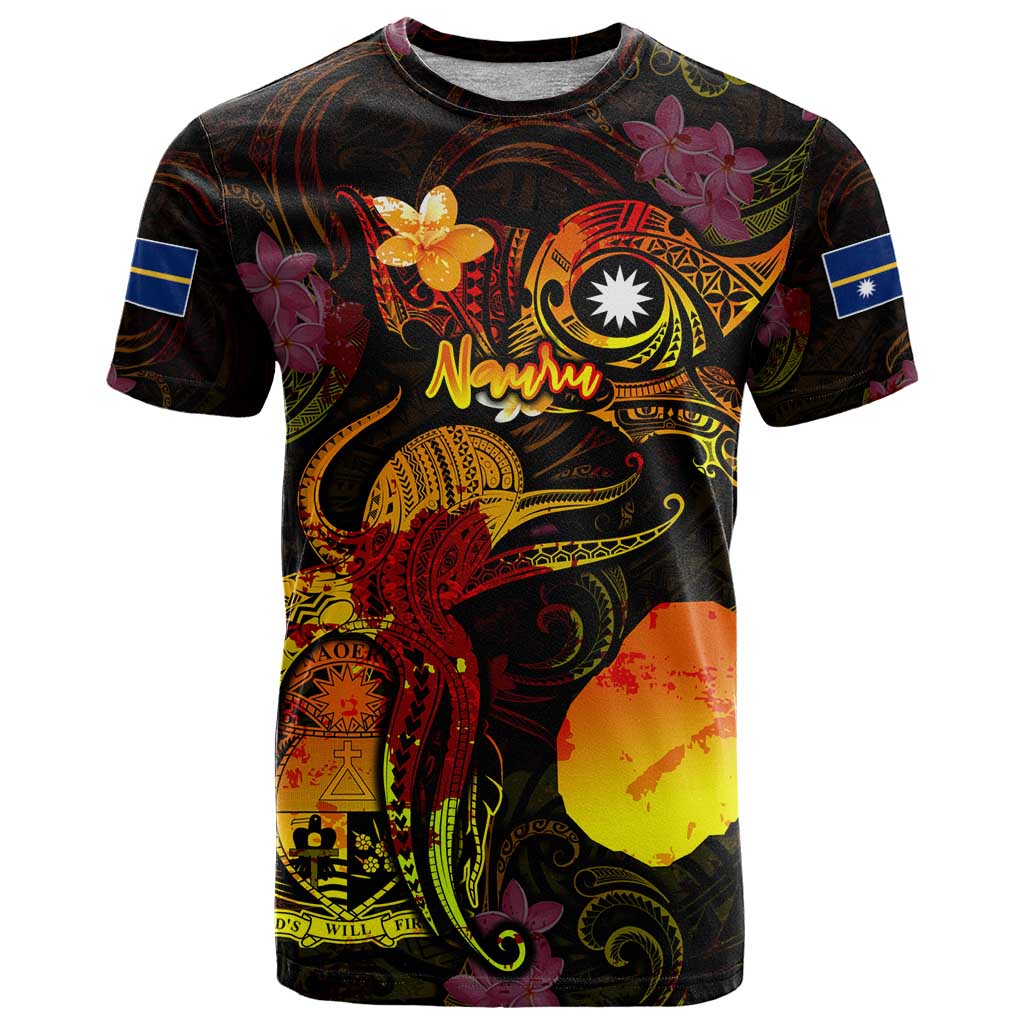 Nauru T Shirt Octopus Plumeria Polynesian Tattoo