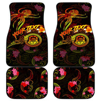 Tuvalu Car Mats Octopus Plumeria Polynesian Tattoo
