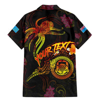 Tuvalu Family Matching Mermaid Dress and Hawaiian Shirt Octopus Plumeria Polynesian Tattoo