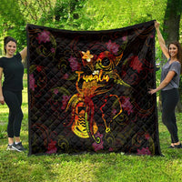 Tuvalu Quilt Octopus Plumeria Polynesian Tattoo