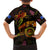 Northern Mariana Islands Family Matching Off Shoulder Maxi Dress and Hawaiian Shirt Octopus Plumeria Polynesian Tattoo