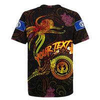 Northern Mariana Islands Rugby Jersey Octopus Plumeria Polynesian Tattoo DT02 - Polynesian Pride