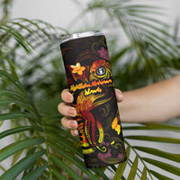 Northern Mariana Islands Skinny Tumbler Octopus Plumeria Polynesian Tattoo DT02 - Polynesian Pride