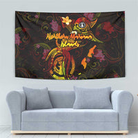 Northern Mariana Islands Tapestry Octopus Plumeria Polynesian Tattoo