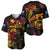 Marshall Islands Baseball Jersey Octopus Plumeria Polynesian Tattoo