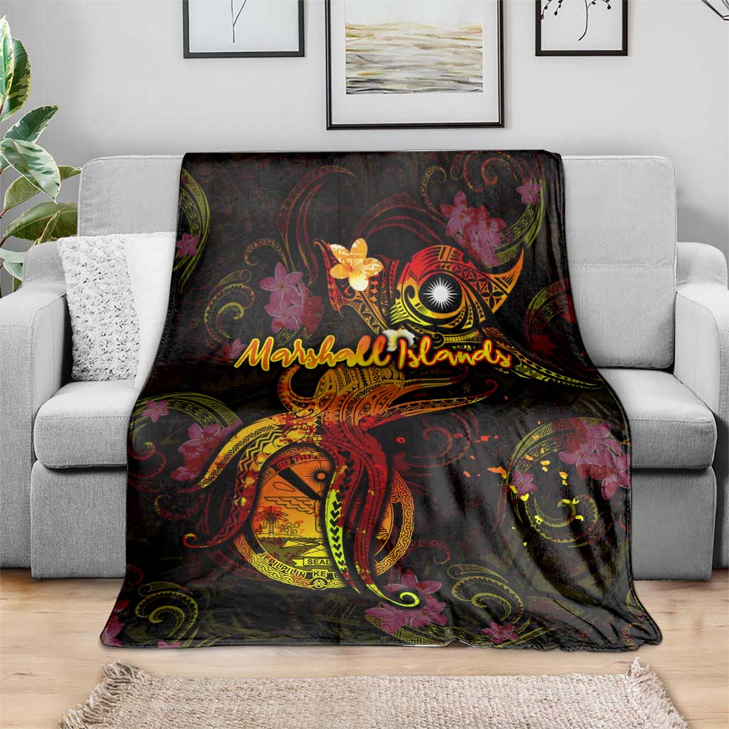 Marshall Islands Blanket Octopus Plumeria Polynesian Tattoo DT02 - Polynesian Pride