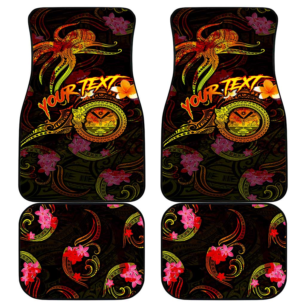 Marshall Islands Car Mats Octopus Plumeria Polynesian Tattoo DT02 - Polynesian Pride