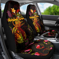 Marshall Islands Car Seat Cover Octopus Plumeria Polynesian Tattoo DT02 - Polynesian Pride