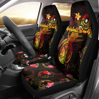 Marshall Islands Car Seat Cover Octopus Plumeria Polynesian Tattoo DT02 - Polynesian Pride