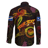Marshall Islands Family Matching Long Sleeve Bodycon Dress and Hawaiian Shirt Octopus Plumeria Polynesian Tattoo DT02 - Polynesian Pride