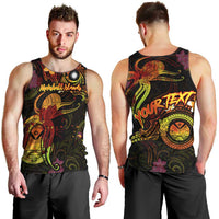 Marshall Islands Men Tank Top Octopus Plumeria Polynesian Tattoo DT02 - Polynesian Pride