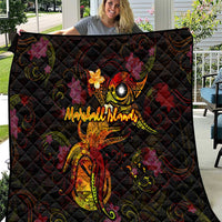 Marshall Islands Quilt Octopus Plumeria Polynesian Tattoo DT02 Black - Polynesian Pride
