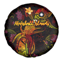 Marshall Islands Spare Tire Cover Octopus Plumeria Polynesian Tattoo DT02 - Polynesian Pride