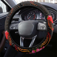 Marshall Islands Steering Wheel Cover Octopus Plumeria Polynesian Tattoo DT02 - Polynesian Pride