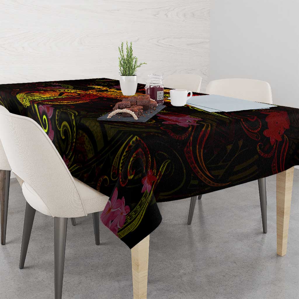 Marshall Islands Tablecloth Octopus Plumeria Polynesian Tattoo DT02 - Polynesian Pride