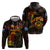 Marshall Islands Zip Hoodie Octopus Plumeria Polynesian Tattoo