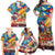 Custom The Philippines 126th Independence Anniversary Family Matching Off Shoulder Maxi Dress and Hawaiian Shirt Art Style