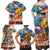 Custom The Philippines 126th Independence Anniversary Family Matching Off Shoulder Maxi Dress and Hawaiian Shirt Art Style