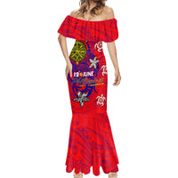 Personalized Philippines 12 June Independence Day Mermaid Dress Polynesian Turtle Plumeria