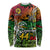 Personalised Vanuatu 44th Independence Anniversary Long Sleeve Shirt Melanesian Pattern Reggae