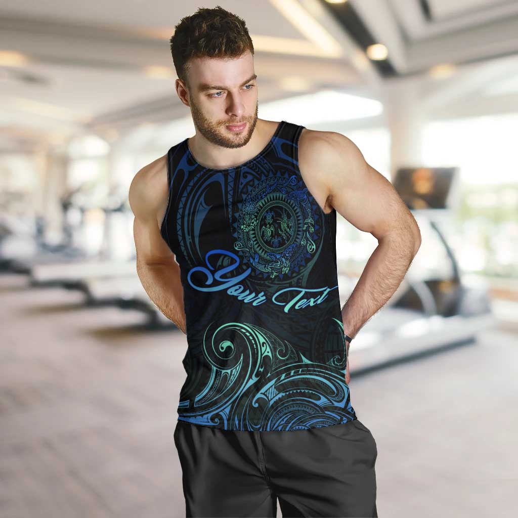 Sea Animal Polynesia Men Tank Top Polynesian Pattern