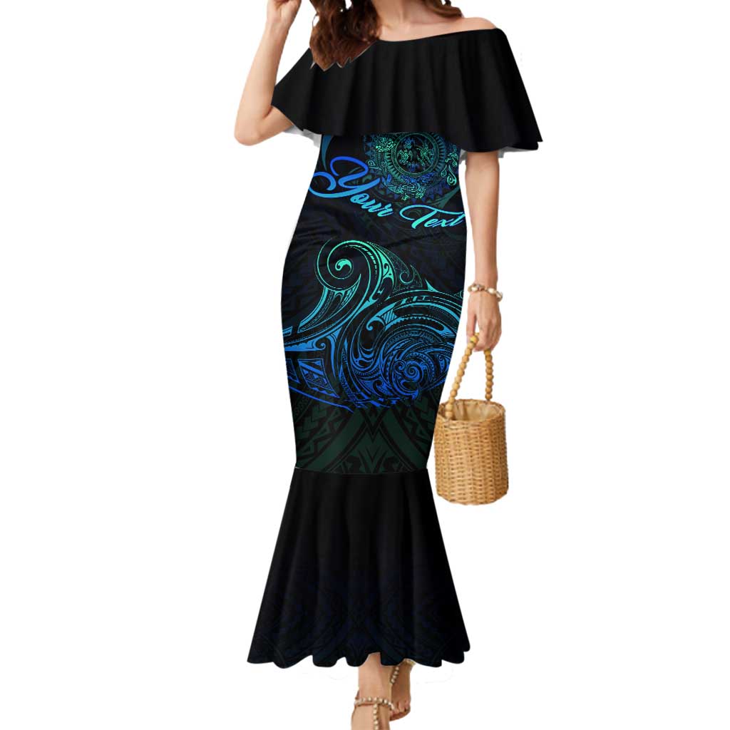 Sea Animal Polynesia Mermaid Dress Polynesian Pattern