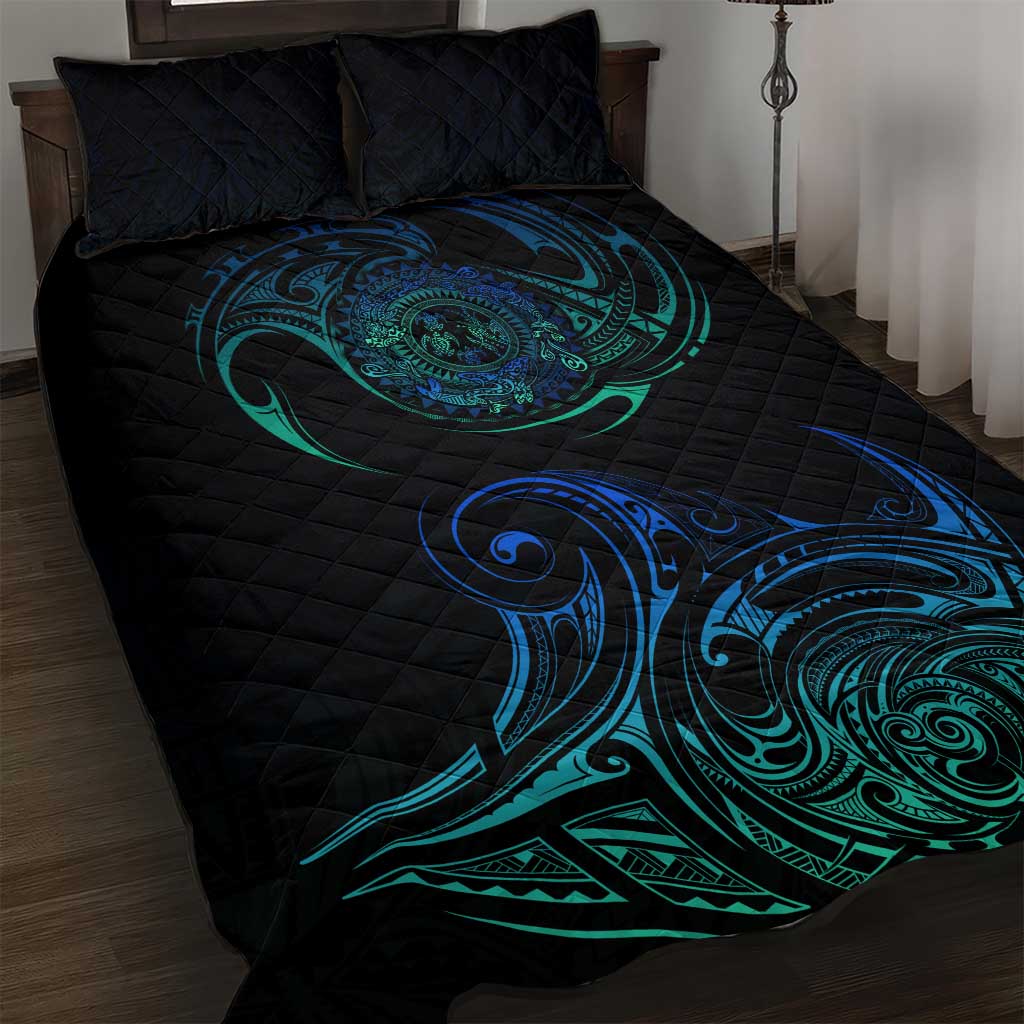 Sea Animal Polynesia Quilt Bed Set Polynesian Pattern
