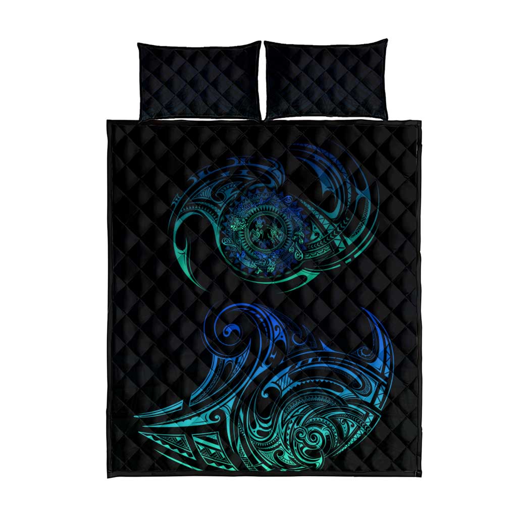 Sea Animal Polynesia Quilt Bed Set Polynesian Pattern