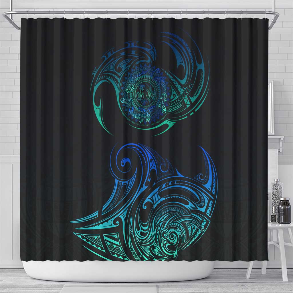 Sea Animal Polynesia Shower Curtain Polynesian Pattern DT02 - Polynesian Pride