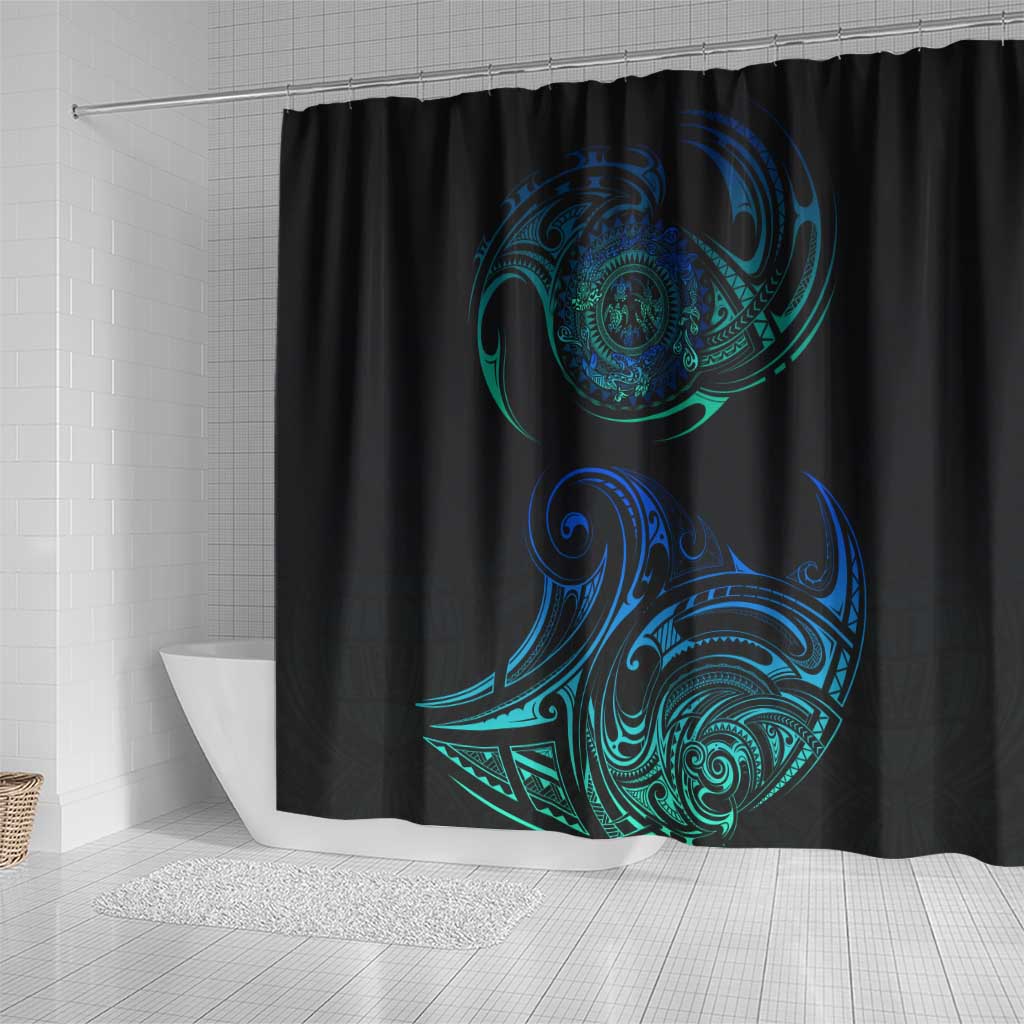 Sea Animal Polynesia Shower Curtain Polynesian Pattern DT02 - Polynesian Pride