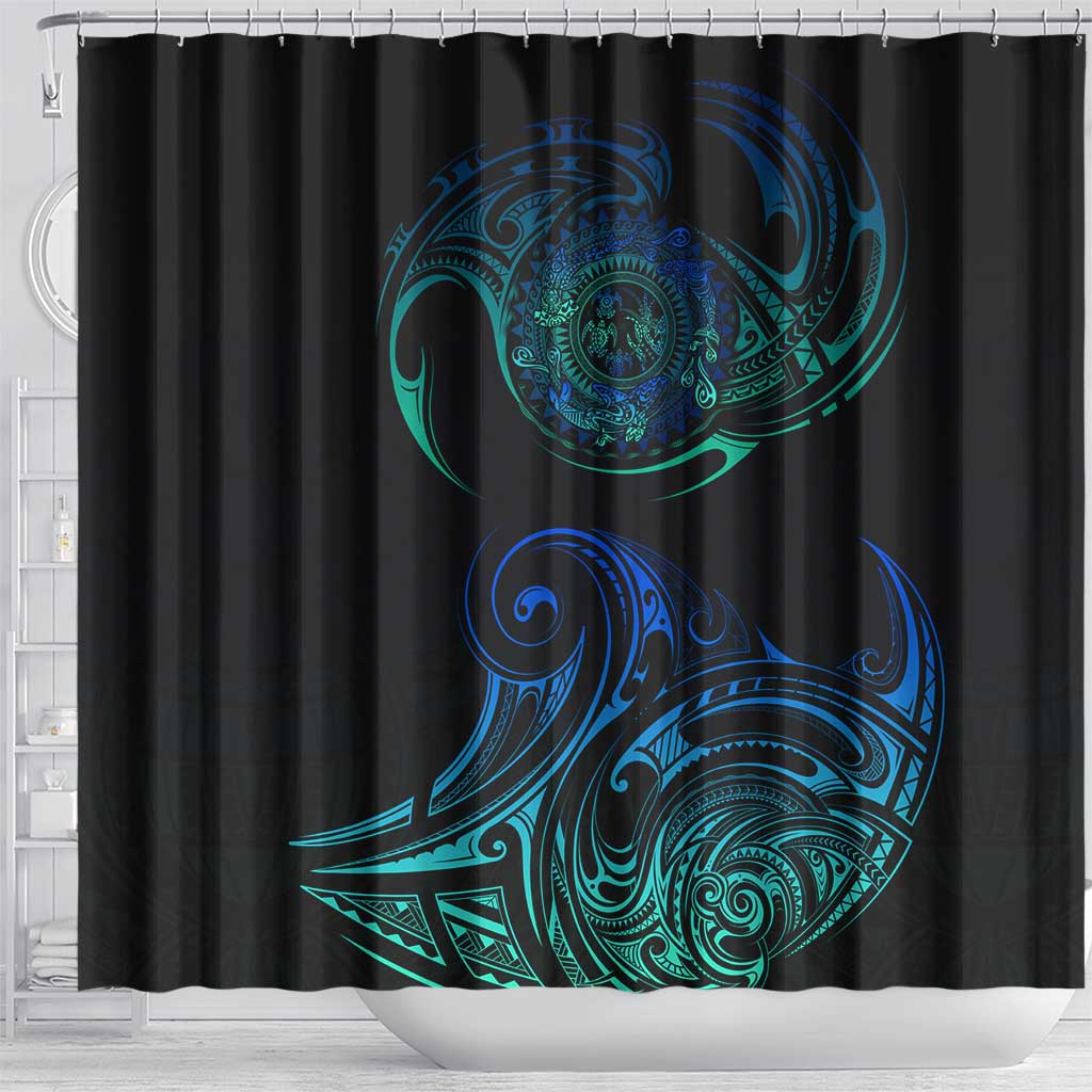 Sea Animal Polynesia Shower Curtain Polynesian Pattern DT02 - Polynesian Pride