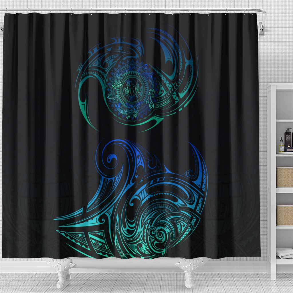 Sea Animal Polynesia Shower Curtain Polynesian Pattern DT02 - Polynesian Pride
