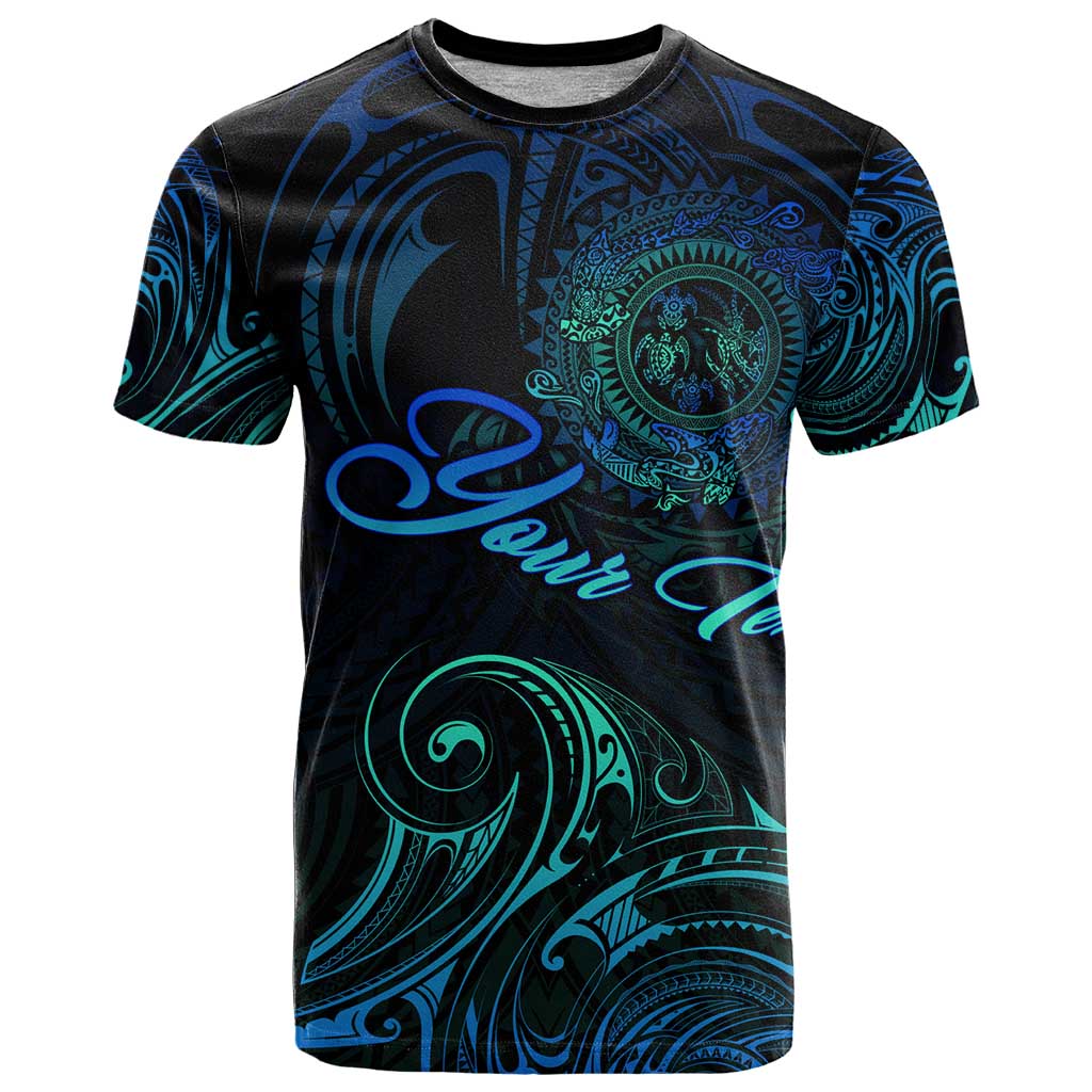 Sea Animal Polynesia T Shirt Polynesian Pattern DT02 Black - Polynesian Pride
