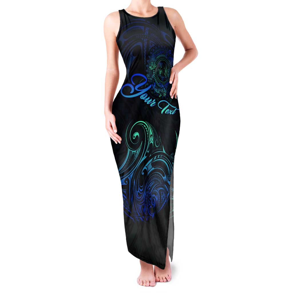 Sea Animal Polynesia Tank Maxi Dress Polynesian Pattern