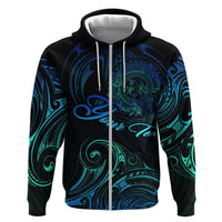 Sea Animal Polynesia Zip Hoodie Polynesian Pattern