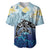 Mother And Baby Dolphins Baseball Jersey Hawaii Hibiscus