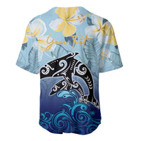 Mother And Baby Dolphins Baseball Jersey Hawaii Hibiscus DT02 - Polynesian Pride