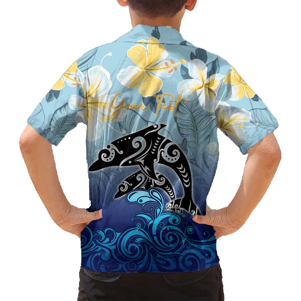 Mother And Baby Dolphins Family Matching Off Shoulder Maxi Dress and Hawaiian Shirt Hawaii Hibiscus DT02 - Polynesian Pride
