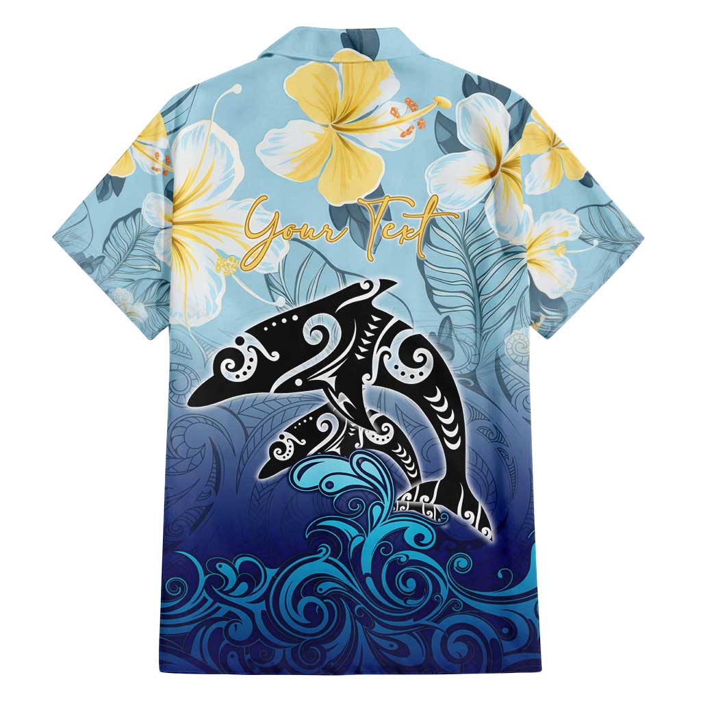 Mother And Baby Dolphins Family Matching Off Shoulder Maxi Dress and Hawaiian Shirt Hawaii Hibiscus DT02 - Polynesian Pride