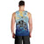 Mother And Baby Dolphins Men Tank Top Hawaii Hibiscus