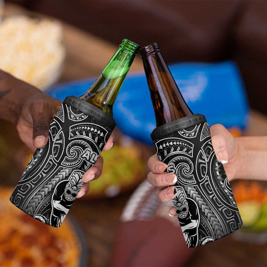 All Black 4 in 1 Can Cooler Tumbler New Zealand Rugby Mascot Maori