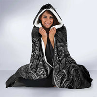 All Black Hooded Blanket New Zealand Rugby Mascot Maori