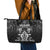 All Black Leather Tote Bag New Zealand Rugby Mascot Maori