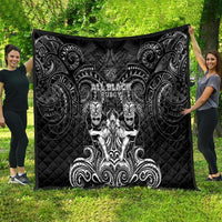 All Black Quilt New Zealand Rugby Mascot Maori DT02 - Polynesian Pride