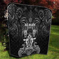 All Black Quilt New Zealand Rugby Mascot Maori DT02 - Polynesian Pride