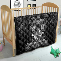 All Black Quilt New Zealand Rugby Mascot Maori DT02 - Polynesian Pride