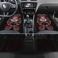 New Zealand Aotearoa Rugby Car Mats Maori Fern Tattoo Art