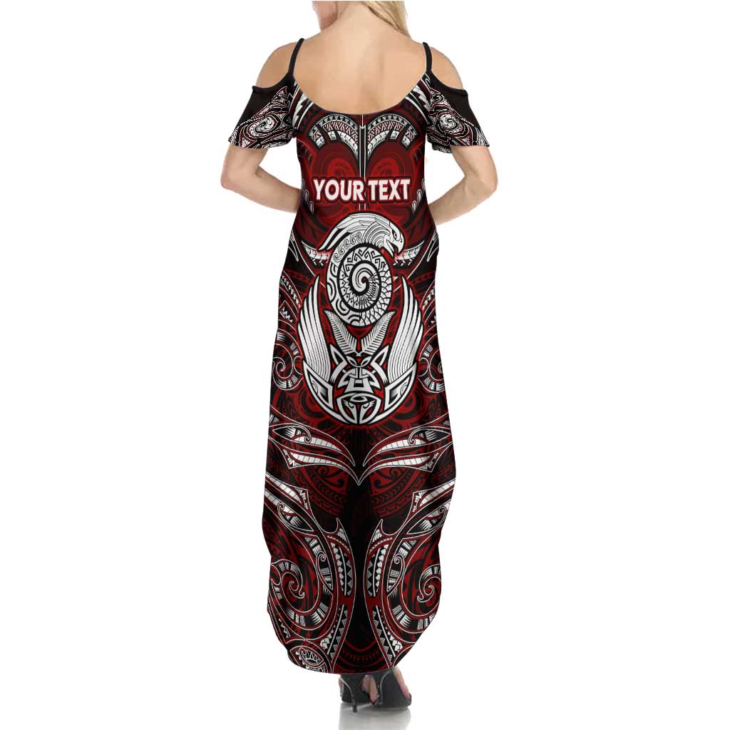 Personalized New Zealand Aotearoa Rugby Family Matching Summer Maxi Dress and Hawaiian Shirt Maori Fern Tattoo Art DT02 - Polynesian Pride