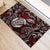 New Zealand Aotearoa Rugby Rubber Doormat Maori Fern Tattoo Art