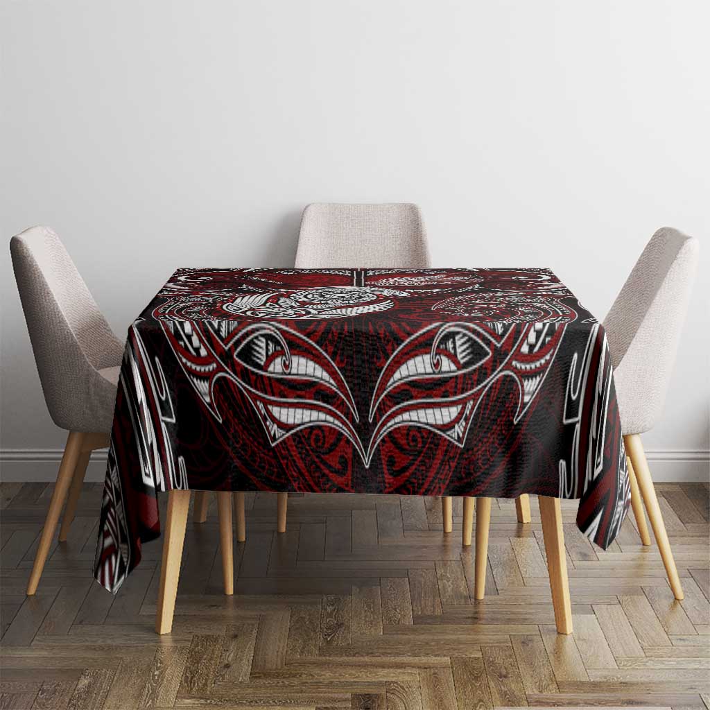 New Zealand Aotearoa Rugby Tablecloth Maori Fern Tattoo Art DT02 - Polynesian Pride